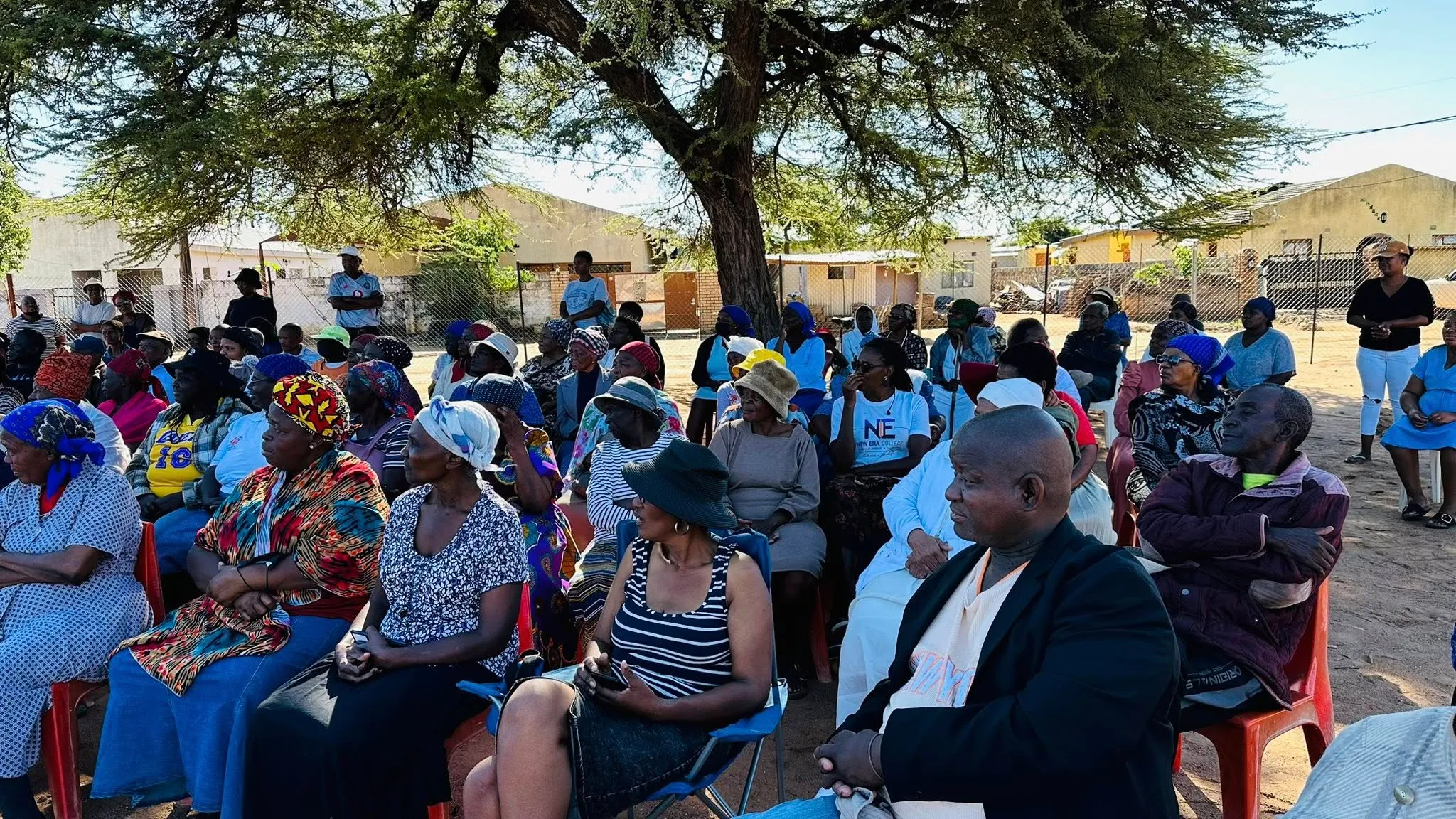 Re A Bua engages a Botswana community in conversation about protecting children